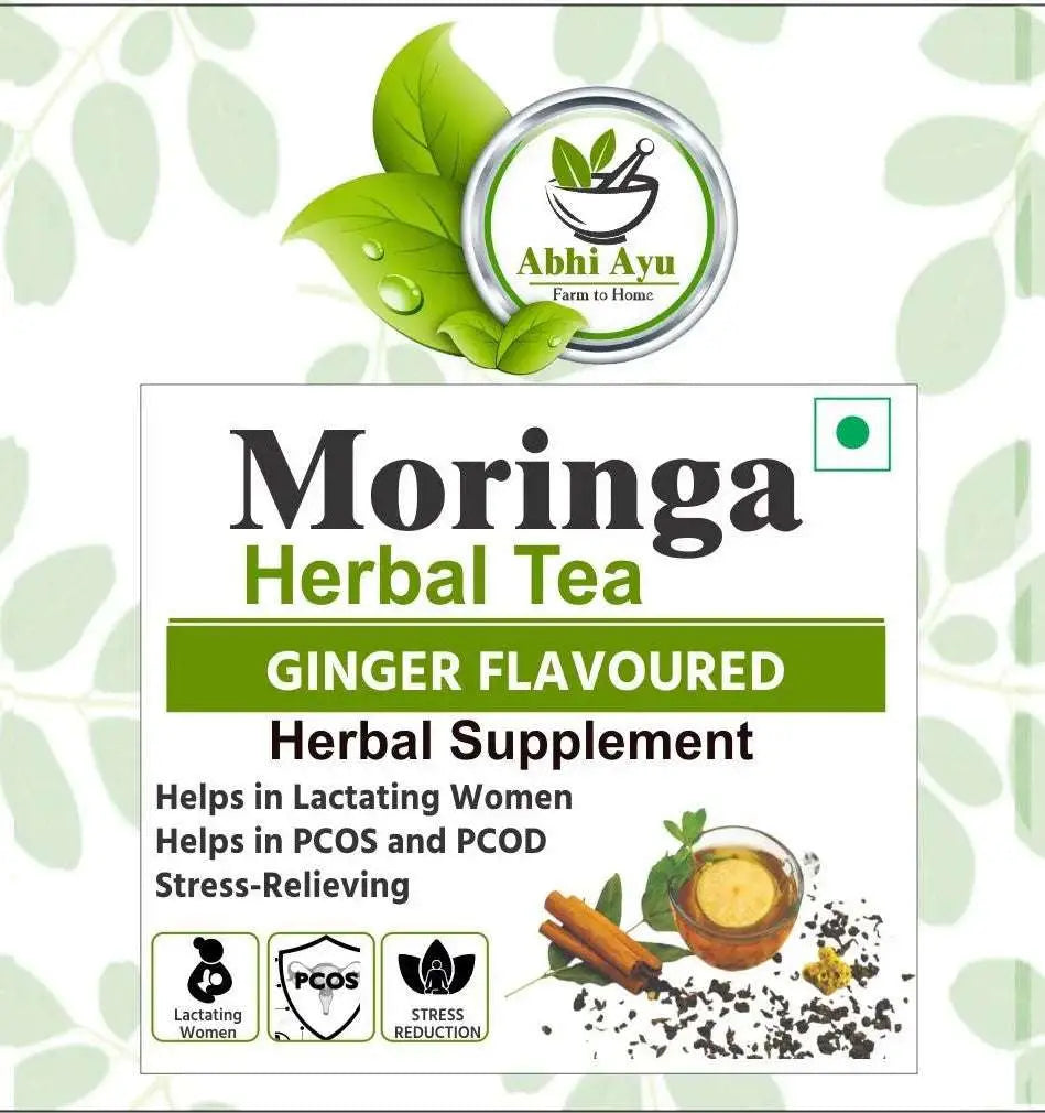 Ginger flavored herbal tea - natural wellness drink for energy and digestion